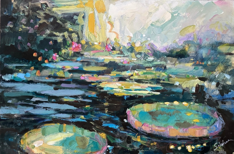 Lily Pond by artist Sue Sakahara